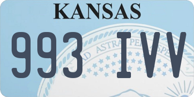 KS license plate 993IVV