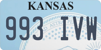 KS license plate 993IVW