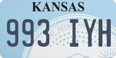 KS license plate 993IYH