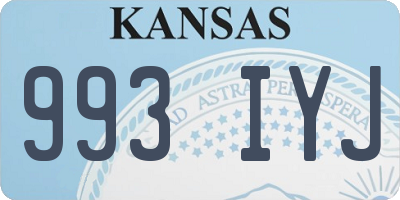 KS license plate 993IYJ