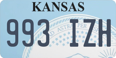 KS license plate 993IZH