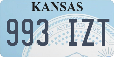 KS license plate 993IZT