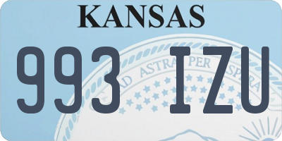 KS license plate 993IZU