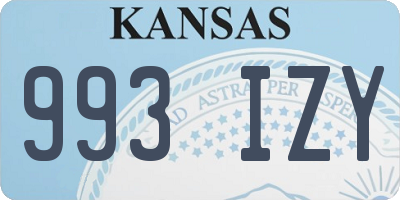 KS license plate 993IZY