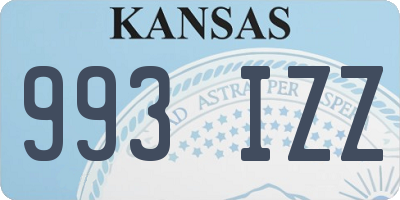 KS license plate 993IZZ