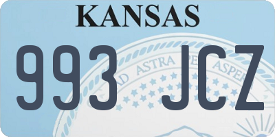 KS license plate 993JCZ