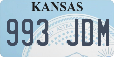 KS license plate 993JDM