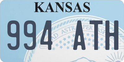 KS license plate 994ATH