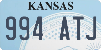 KS license plate 994ATJ