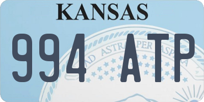 KS license plate 994ATP