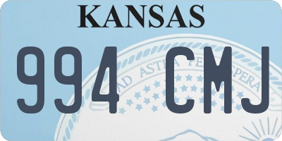 KS license plate 994CMJ