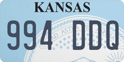 KS license plate 994DDQ
