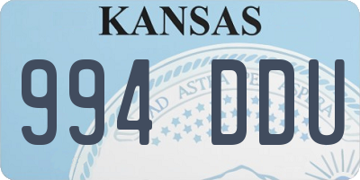 KS license plate 994DDU