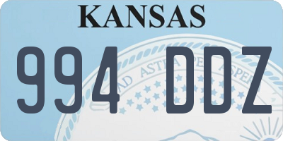 KS license plate 994DDZ