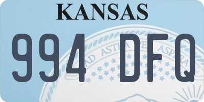 KS license plate 994DFQ