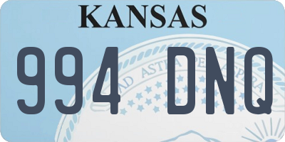 KS license plate 994DNQ