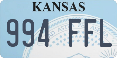 KS license plate 994FFL