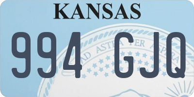 KS license plate 994GJQ