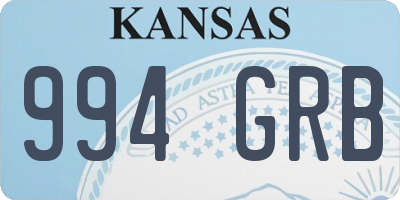 KS license plate 994GRB