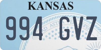 KS license plate 994GVZ