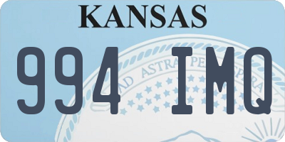 KS license plate 994IMQ