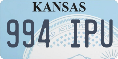 KS license plate 994IPU