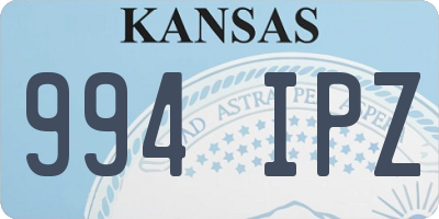 KS license plate 994IPZ