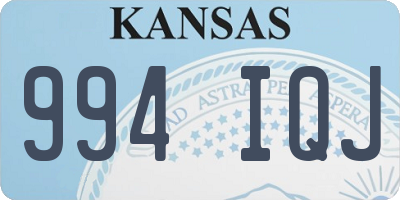KS license plate 994IQJ