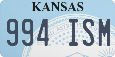 KS license plate 994ISM