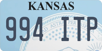 KS license plate 994ITP