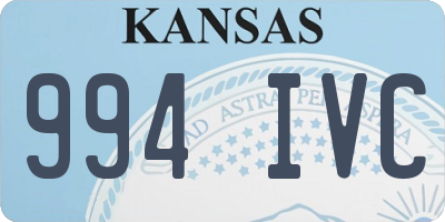 KS license plate 994IVC