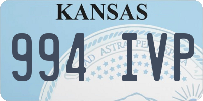 KS license plate 994IVP