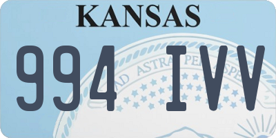 KS license plate 994IVV