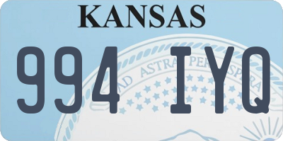 KS license plate 994IYQ