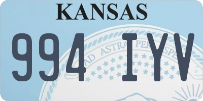 KS license plate 994IYV