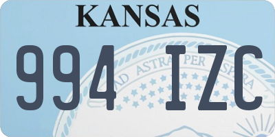KS license plate 994IZC