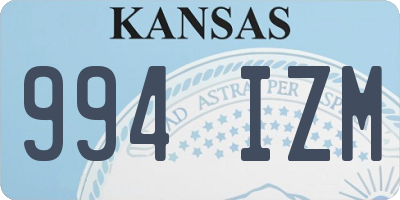 KS license plate 994IZM