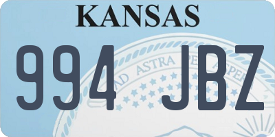 KS license plate 994JBZ