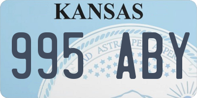 KS license plate 995ABY