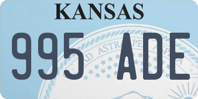KS license plate 995ADE