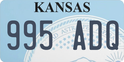 KS license plate 995ADQ