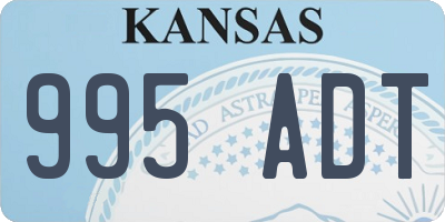 KS license plate 995ADT