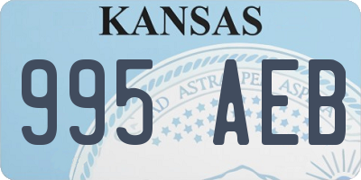 KS license plate 995AEB