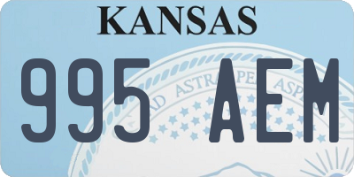 KS license plate 995AEM