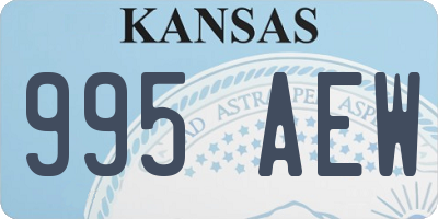 KS license plate 995AEW