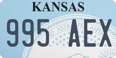 KS license plate 995AEX