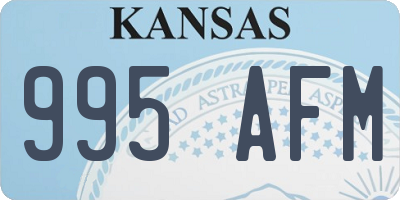 KS license plate 995AFM