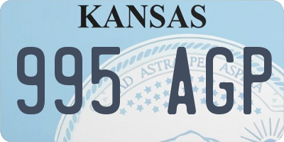KS license plate 995AGP
