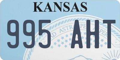 KS license plate 995AHT