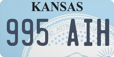 KS license plate 995AIH